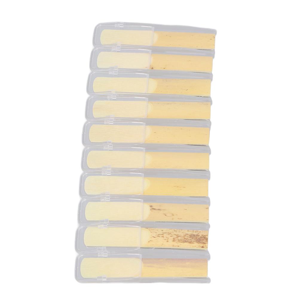 10PCS Professional Sax Reeds 2.5 Strength Bb Soprano Saxophone Traditional Reeds for Beginner