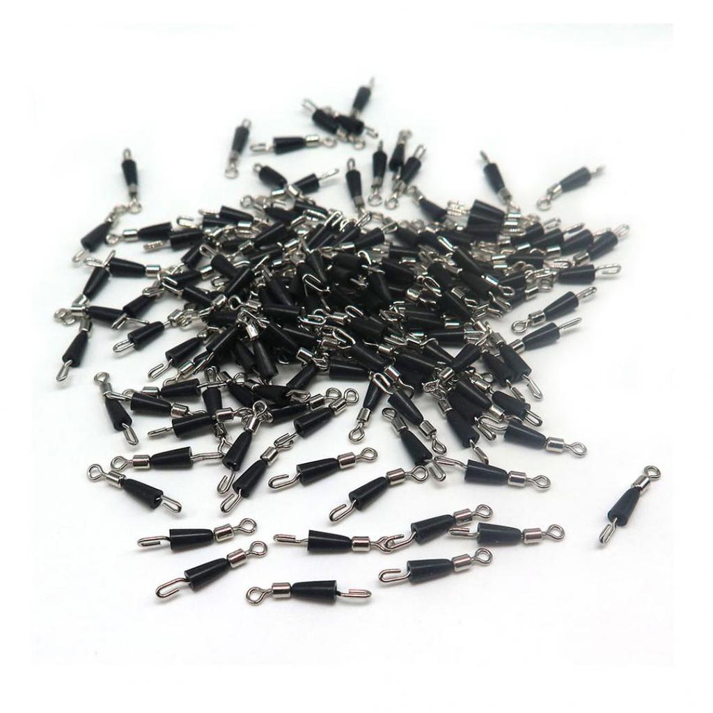 20/30/50Pcs Fishing Swivels Ball Bearing Swivel Rings Connector Rolling Hook