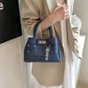 Solid Denim Handbag Bag Ladies Shoulder Slung Platinum Bag