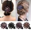 Headwear Accessories Hair Claws Dovetail Duckbill Pins Rhinestone Hair Clip Crystal Flower Hairpins