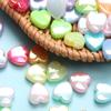 Home Living AB Color Handmade Accessories GIFTS DIY For Jewelry Making Heart Acrylic Beads 100Pcs