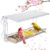 New Clear Window Viewing Bird Feeder for Outside Transparent Bird House Outdoor Bird Feeder Wild Bird Watching Gift Garden Decor