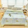 Yellow Flowers Summer Quilt Fresh Floral Style Super Soft Breathable Air Conditioning Thin Quilt Travel Camping Thin Comforter