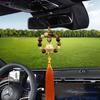Bead Car Rearview Mirror Bodhi Pendant Tassels Rearview Mirror Ornament Rearview Pendant