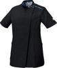 Zipper Scrub MK0002 Black L [Michelle Cran] Women's [Stretch/Antistatic/Deodorizing/Industrial Washable] C-10