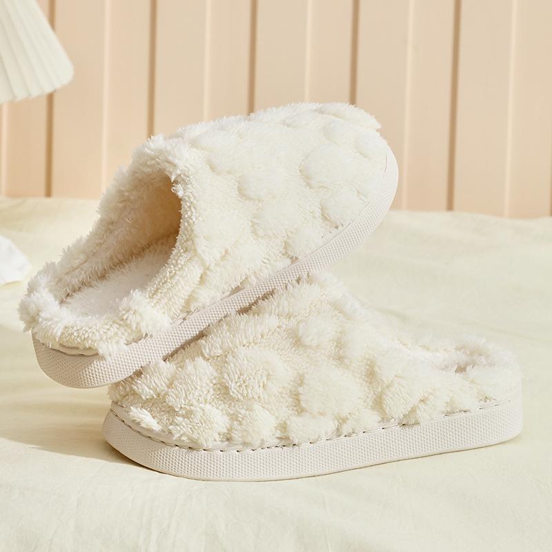 Winter Turtle Shell Cotton Slippers Women's New Indoor Home Home Home Non-slip Warm Plush Slippers Men's