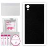 apgo Protective Skin Sticker for the Back Compatible with Sony Xperia XA1 Plus, Wrap Film, Foil, Vinyl - Pattern Matte Black