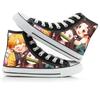 2024 Demon Slayer Print Canvas Shoes Fashion Anime Student Men Women Unisex Casual Shoe Lovers Couples Shoes