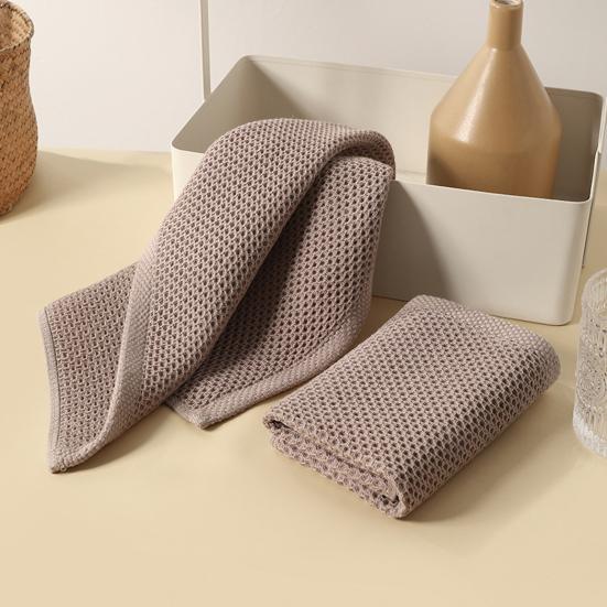 Honeycomb Structured Dish Towel Absorbent Cotton Easy To Use Cleaning Pad for Bar