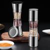 Stainless Steel Salt Grinder Adjustable Coarseness Easy To Clean Double Head 2 In 1 Grinder for Seasoning
