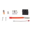 Hot End Extruder Nozzle Kit Heat Resistant Nickel Copper Plated Stable 3D Printer Extruder Hotend