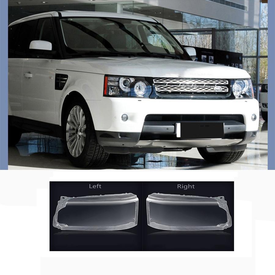 Pair Headlight Lens Cover Lampshade For Land Rover Range Rover Sport 2010-2013