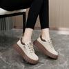 New High-altitude Board Shoes Sponge Cake Sole Wear-resistant Street Photography Trend Simple Women's Shoes Student Shoes