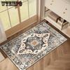 Persian Floor Mat Bohemian Ethnic Style Home Entrance Door Mat Wear-resistant and Dirt Resistant Floor Mat