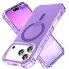For iPhone 17 Pro Case Compatible with MagSafe Small Wavy Edge PC+TPU Phone Cover