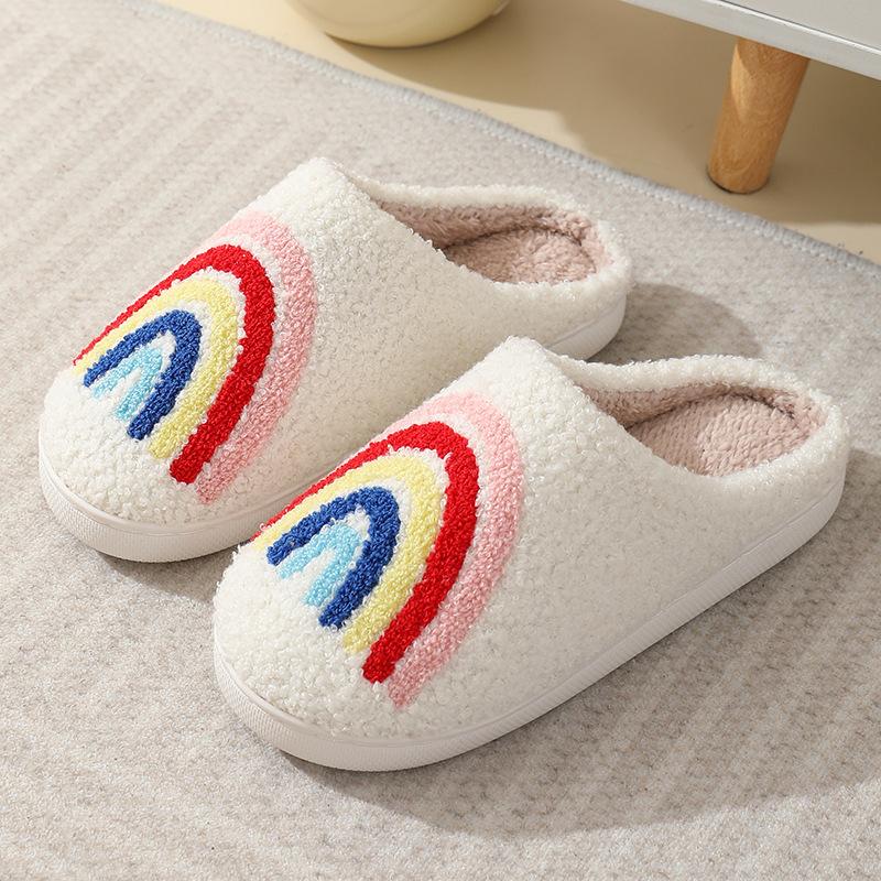 New Autumn and Winter Male and Female Couples Cute Cartoon Puppy Cotton Slippers Home Indoor Non-slip Cotton Slippers