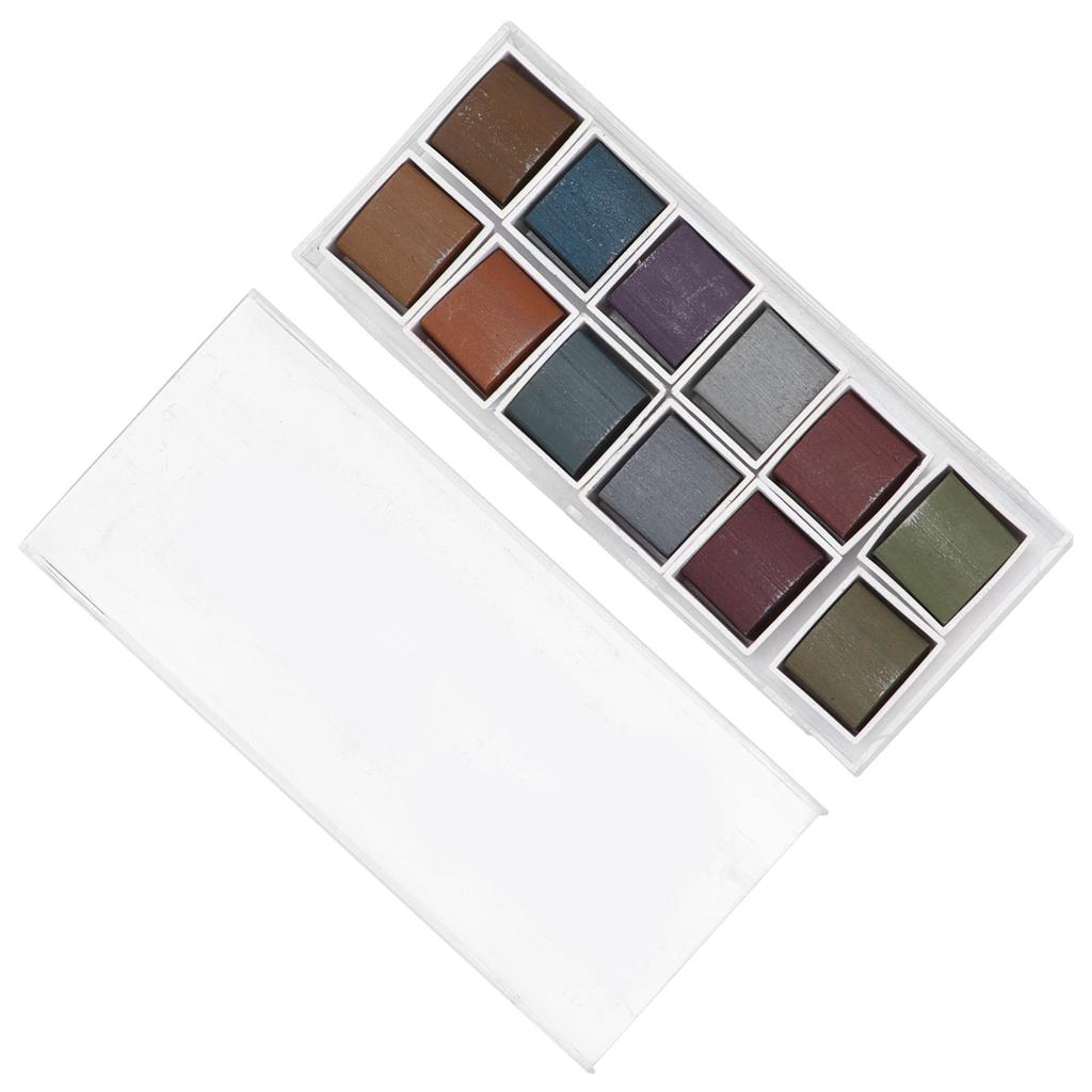 Watercolor Paint DIY 12 Different Sea Rhyme Color Paint Pigments for Students Adults Watercolor