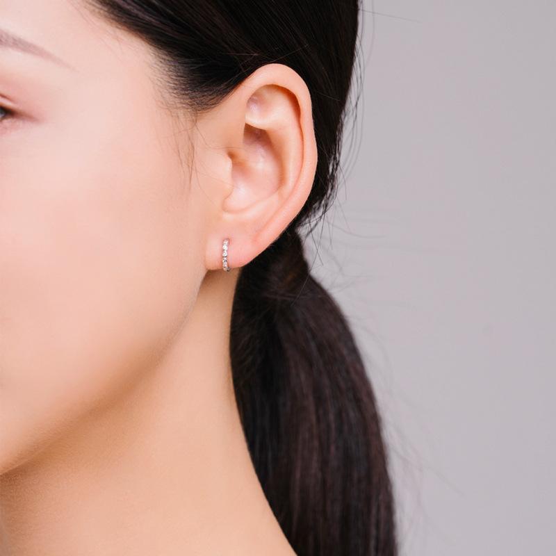 Tancise 925 Sterling Silver Zircon Earrings Drop Earrings For Women Wedding Party Gifts