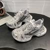 Popular 2025 Summer New Fashion Versatile Niche Thick-soled Muffin Shoes Straps Breathable Sports Casual Shoes Dad Shoes