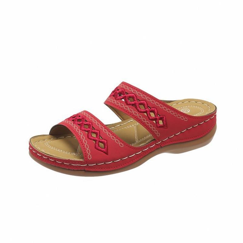 Large Size Wedge Slippers Women's Summer Light Outer Sandals TEUM Explosion