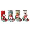 Linen Christmas Stocking Fence Christmas Gift Bag Christmas Tree Ornament Candy Bag Ornament