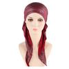 Cover Women Headscarf Headwear Headwrap Cancer Chemo Cap Pre-Tied Bonnet Beanie Cap Muslim Hijab