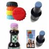 6Pcs Reusable Silica Gel Bottle Cap Sealed Beer Cap Vinegar Soy Sauce Bottle Soda Cola Cap Wine Protective Stopper