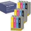 Ink Cartridge - Epson - 604XL - Pack of 12 - Black, Cyan, Magenta, Yellow - Compatible with WF-2950, XP-4200