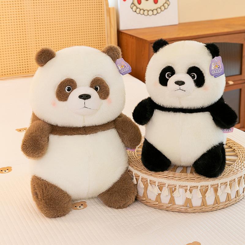 Golden Mink Bubble Panda Cute Toy Cartoon Giant Panda Grab Machine Doll Children's Holiday Gift Plush Doll