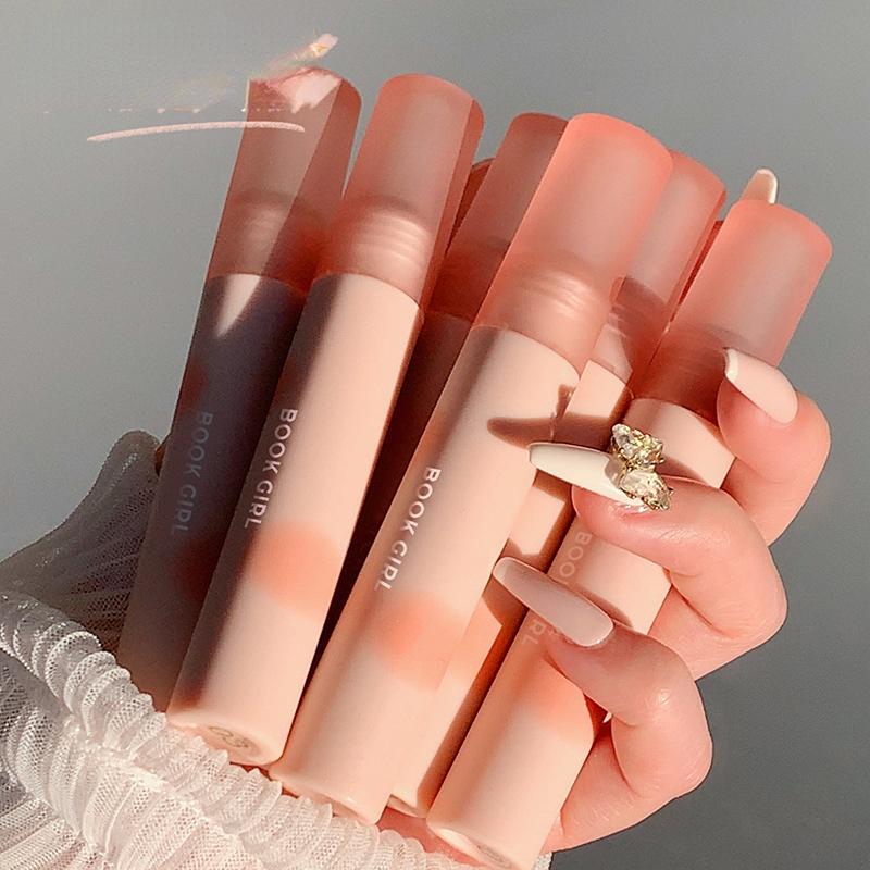 Marshmallow Lip Glaze Lip Mud Student Party No Fading Color Non-stick Cup Mouth Red Show White High Appearance Level Net Red the Same Model Female
