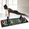 Foldable Push-Up Board with Anti-slip Handle 9 Holes Men Chest Abdominal Muscle Trainer Push-up Grip Bar Board Home Gym Fitness Equipment