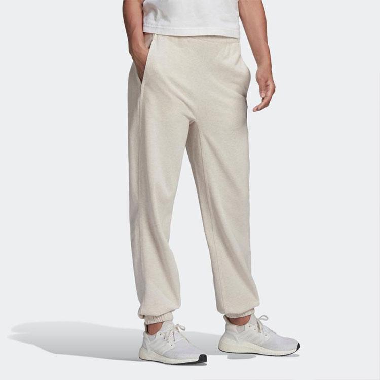 Adidas Solid Color Loose Straight Leg Casual Pants Women Bottoms White HE2870