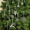 Transparent Christmas Tree Ornaments: Icicles, Snowflakes, and Deer Pendants