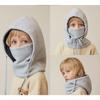 Children Hat Winter Kids Balaclava Hat Scarf Face Mask Hooded Cap For Boy Girl Plush Padded Warm Kids Bonnet Hat With Earflap