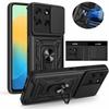 For Motorola Moto G86 5G Case Shockproof Armor Magnetic Holder Ring Case For Moto G86 G 86 MotoG86 Slide Lens Protect Cover