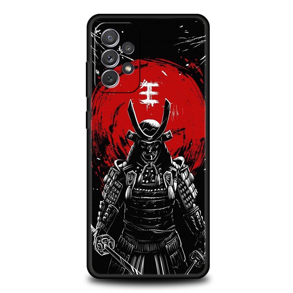 Painting Japan Samurai Art Phone Case for Samsung Galaxy A13 A51 A71 A21S A12 A11 A31 A41 A23 A53 A73 A52 A32 5G A03S A01 Cover