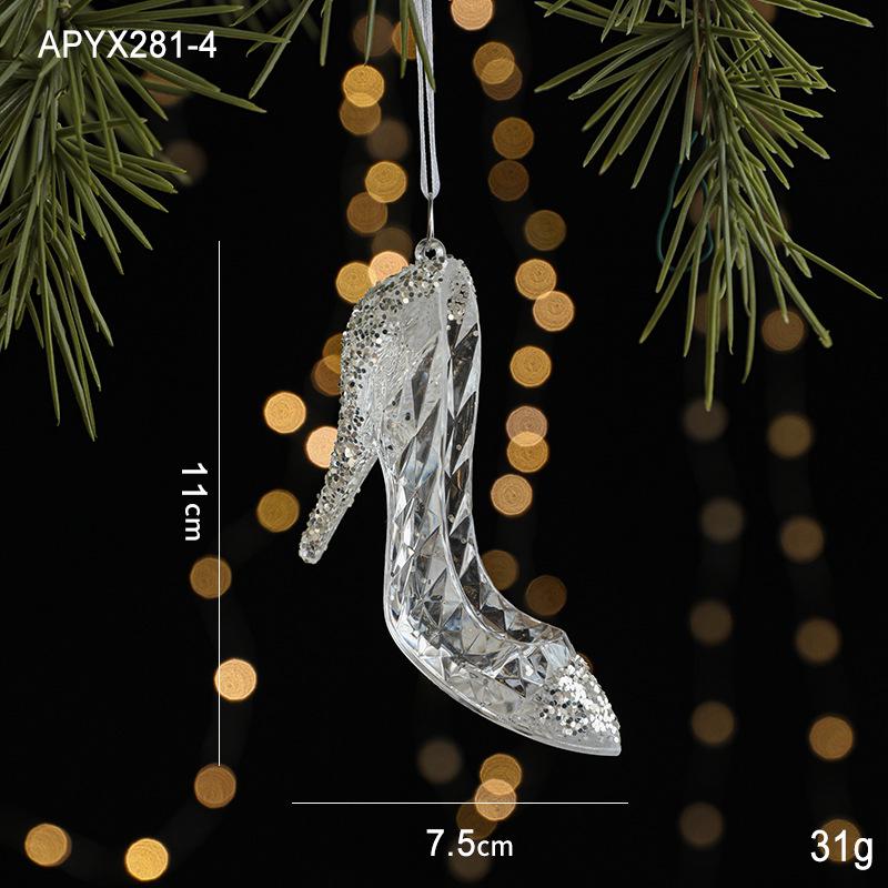 Transparent Acrylic Angel Ornament - Ice Crystal Christmas Tree Decoration