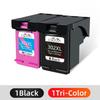 Ink Cartridge - YUMI MAZAO - 302XL - Remanufactured - Compatible HP Deskjet - Pack of 2 Pieces