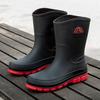 Mid Length Boots Men Fashionable Anti Slip Boot Rain Boots Rubber Shoes