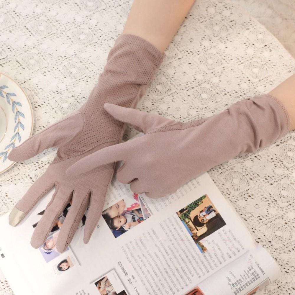 Anti-UV Women Gloves Touch Screen Sunscreen Gloves Fashion Mittens Spring Summer
