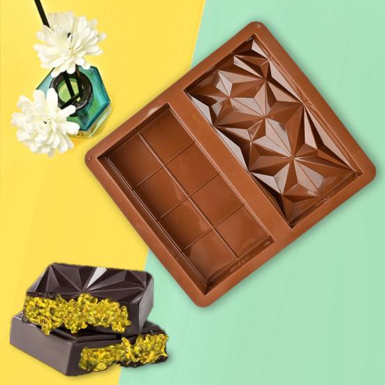 Silicone Chocolate Mold Deep Bar Thick Praline Sweets Cake Mold for Chocolates Resin