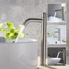 Bathroom Sink Faucet Single Cold Silver Tap Quickly Open Type 304 Stainless Steel Kitchen Water Faucet Home Improvement