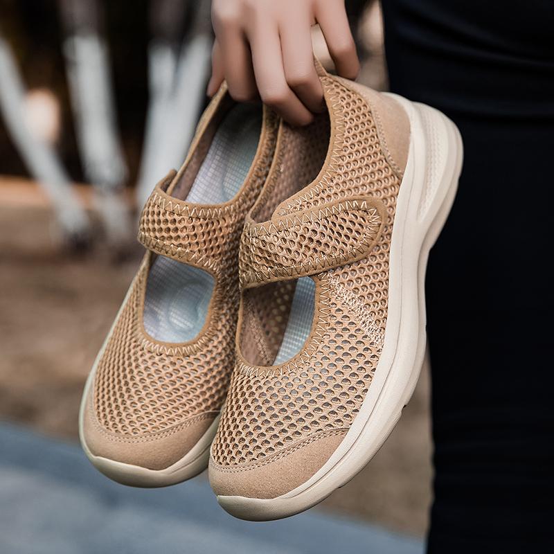2025 Women's Tennis Summer Hiking Soft Soled Loafers Breathable Sports Mesh Lightweight Casual Shoes for Women Zapatos De Mujer
