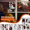 Украшения на Хэллоуин Ужасные Статические Наклейки Креативные Наклейки на Стекло Смерть