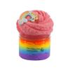 New 70ml/300ml Rainbow Slime Mud Kit for Kid Cotton Mud Thousand Silk Slime Colored Fluffy Children's Playdough DIY Toys
