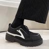 2025 New Men's Wide Toe Lace Up Shoes Vintage Retro Chunky Sole Ankle Boots Casual Comfortable Non-Slip Black Sneakers