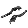 1 Pair Motorcycle Folding Brake Lever CNC Aluminium Clutch Brake Handle Lever For YZF R125 2014‑2022 Black