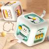 Baby Busy Cube Toy Toddlers Boys Girls Fine Motor Skills Activity Cube Travel Portable Educational Interactive Sensory Cube Toy