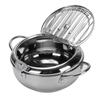 304 Stainless Steel Deep Fryer Pot Temperature Control Multifunctional Oil Saving Thickened with