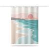 Bathroom Thickened Waterproof Curtain Mildew Proof Shower Curtain Shower Partition Curtain Shower Curtain Bathroom Curtain Free Perforation